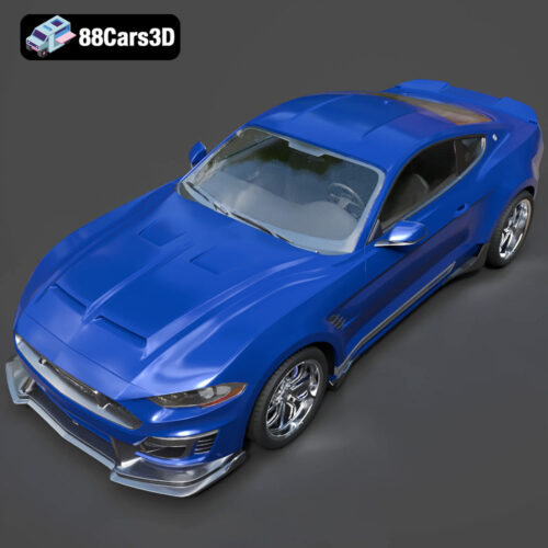 Ford Mustang Shelby Super Snake Concept 2018 3D Model - Gallery Image 5 Ford Mustang Shelby Super Snake Concept 2018 3D Model