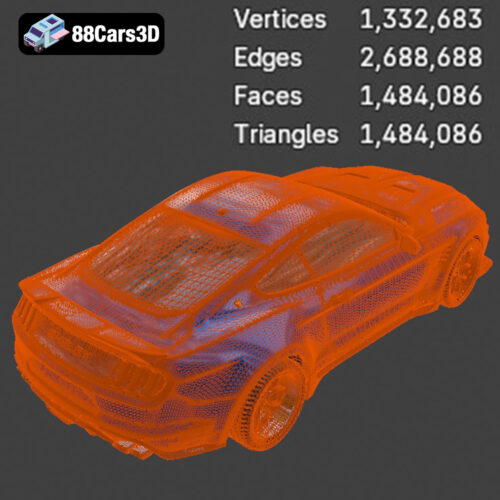 Ford Mustang Shelby Super Snake Concept 2018 3D Model - Gallery Image 6 Ford Mustang Shelby Super Snake Concept 2018 3D Model