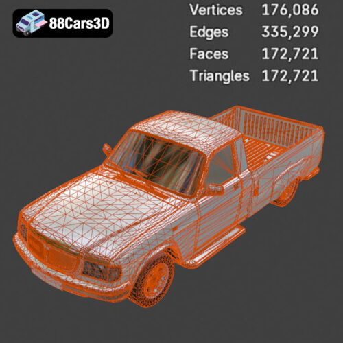 GAZ 3110 Pickup 2000 3D Model