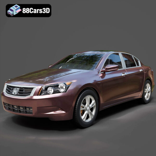 Honda Accord Sedan US-spec-001 Honda Accord Sedan US Spec 3D Model