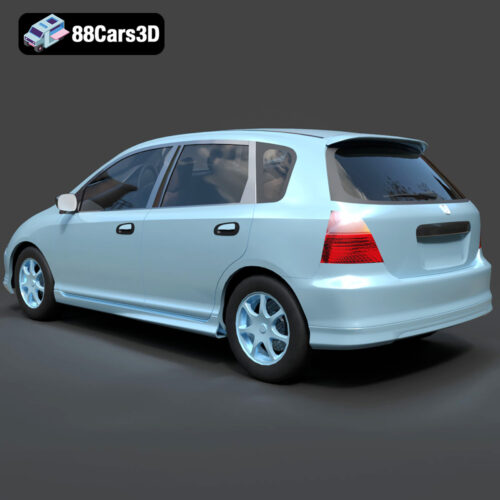 Honda Civic 2001-003 Honda Civic 2001 3D Model