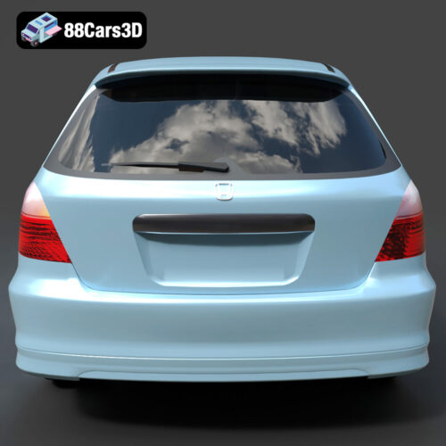 Honda Civic 2001-004 Honda Civic 2001 3D Model