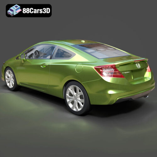 Honda Civic Coupe 2012-03 Honda Civic Coupe 2012 3D Model