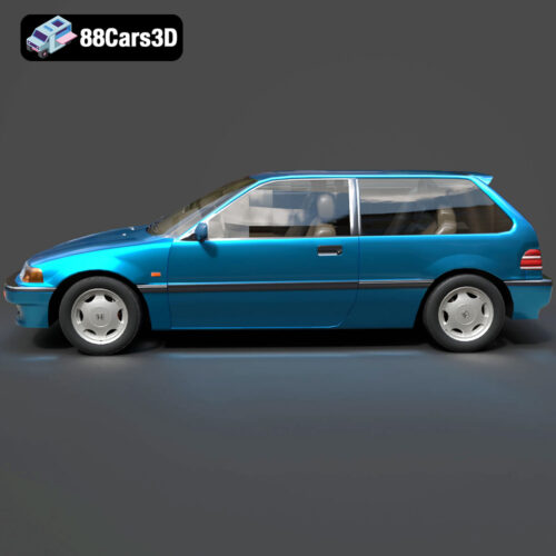Honda Civic IV Hatchback 1987–1991 3D Model