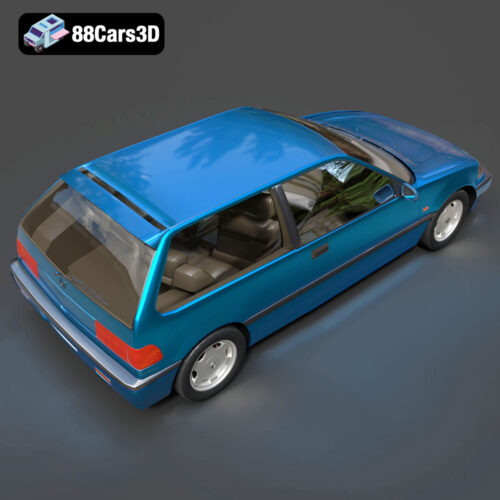 Honda Civic IV Hatchback 1987–1991 3D Model