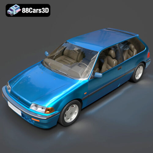 Honda Civic IV Hatchback 1987–1991 3D Model