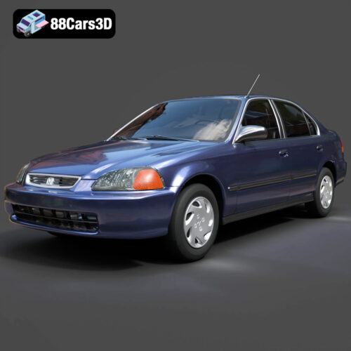 Honda Civic Sedan 1995-001 Honda Civic Sedan 1995 3D Model