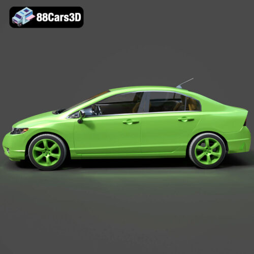 Honda Civic Sedan US Spec 3D Model