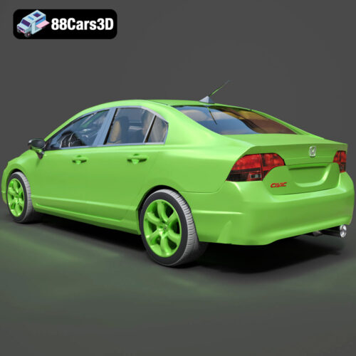 Honda Civic Sedan US Spec 3D Model