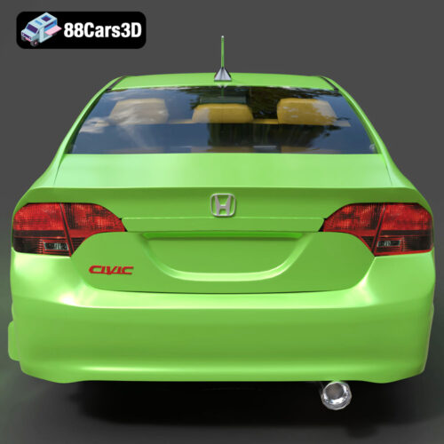 Honda Civic Sedan US Spec 3D Model