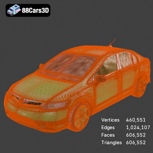 Honda Civic Sedan US Spec 3D Model