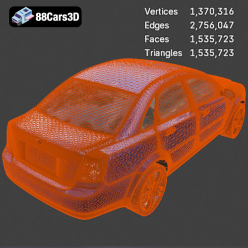 Chevrolet Lacetti Sedan 2004 3D Model