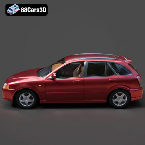 Mazda Familia 3D Model - Gallery Image 3 Mazda Familia 3D Model