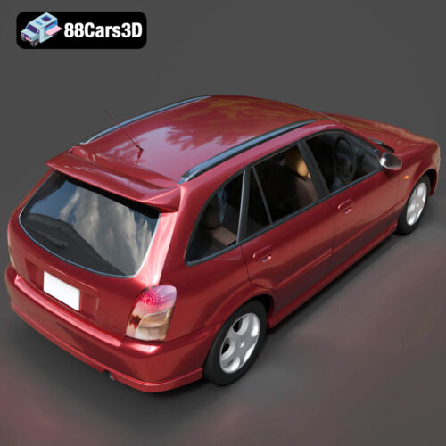 Mazda Familia 3D Model - Gallery Image 4 Mazda Familia 3D Model