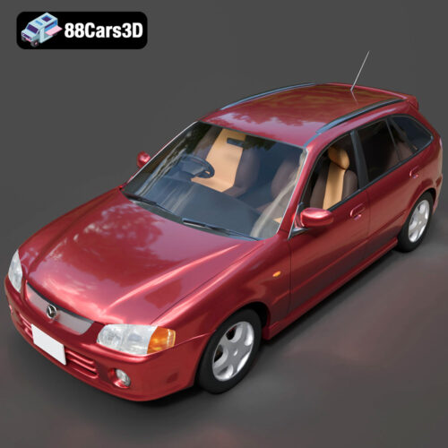 Mazda Familia 3D Model - Gallery Image 7 Mazda Familia 3D Model