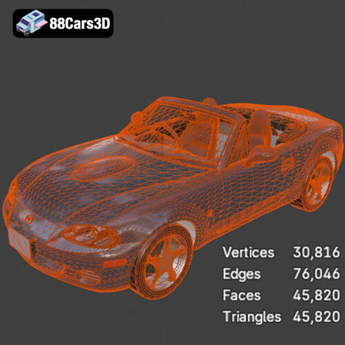 Mazda MX-5 2025 3D Model - Gallery Image 1 Mazda MX-5 2025 3D Model