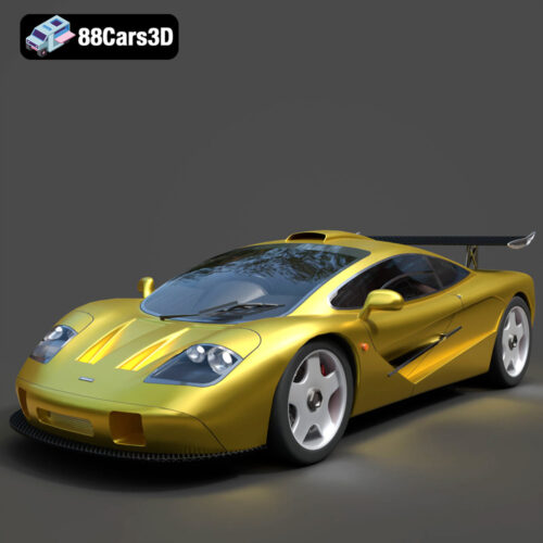 McLaren F1 1992 3D Model - Main Image McLaren F1 1992 3D Model