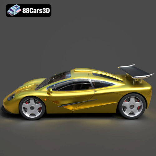 McLaren F1 1992 3D Model - Gallery Image 6 McLaren F1 1992 3D Model