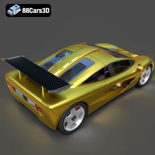 McLaren F1 1992 3D Model - Gallery Image 4 McLaren F1 1992 3D Model