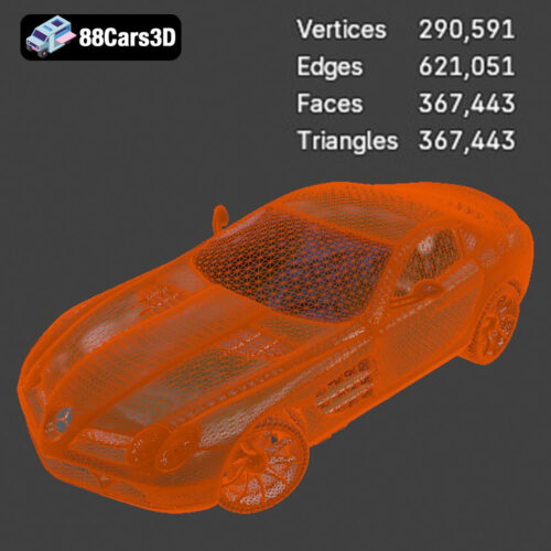 Mercedes-Benz SLR McLaren 2005 3D Model