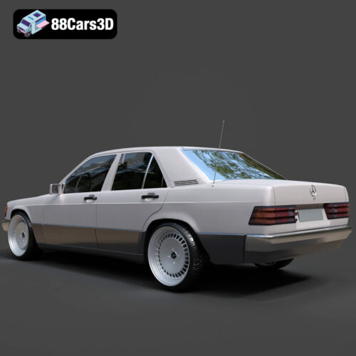 Mercedes-Benz 190 W201 3D Model