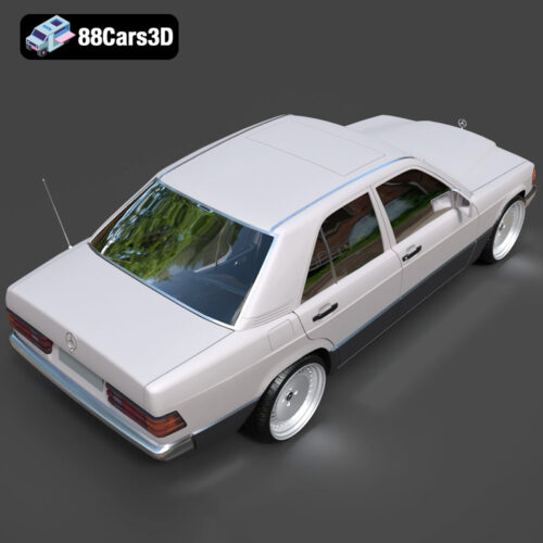 Mercedes-Benz 190 W201 3D Model