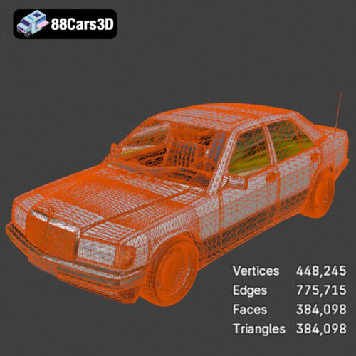 Mercedes-Benz 190 W201 3D Model