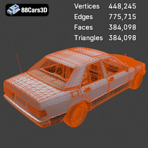 Mercedes-Benz 190 W201 3D Model