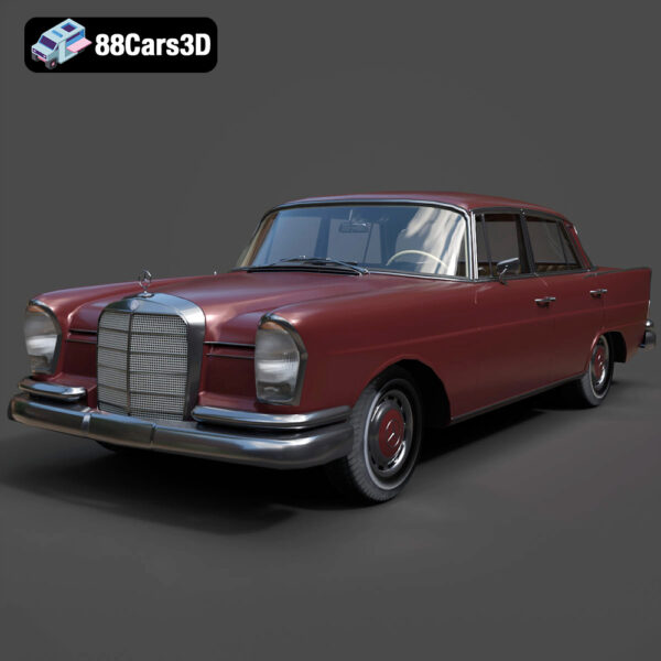 Mercedes-Benz 220 W111-001 3D Model - Main Image Mercedes-Benz 220 W111-001 3D Model