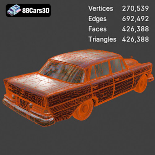 Mercedes-Benz 220 W111-001 3D Model