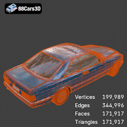Mercedes-Benz 500SEC 3D Model