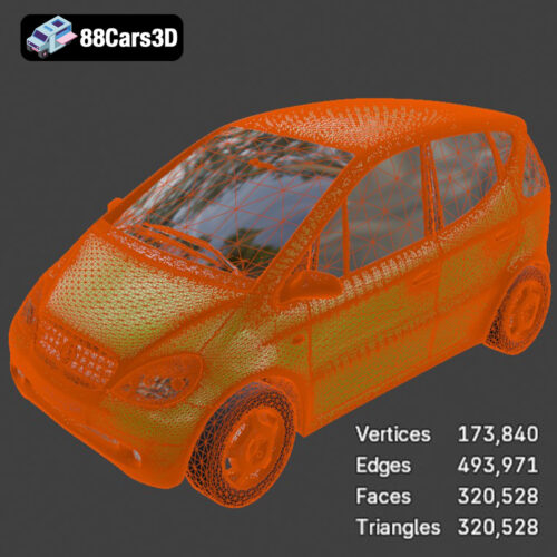 Mercedes-Benz A-Klasse W168 3D Model