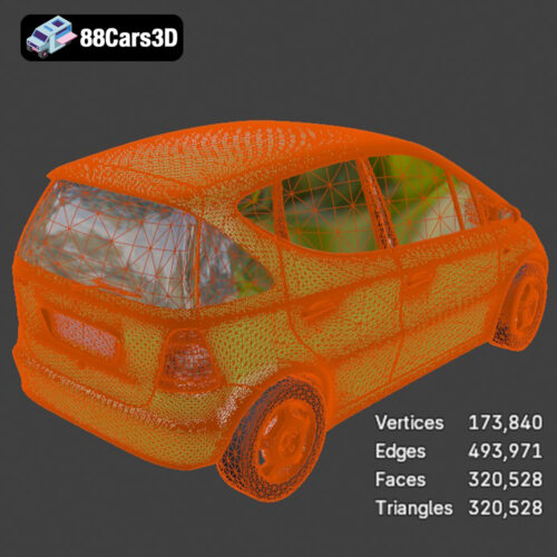 Mercedes-Benz A-Klasse W168 3D Model