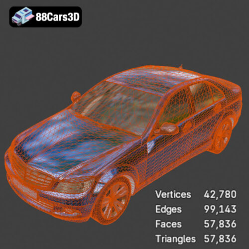 Mercedes-Benz C-Class-001 3D Model