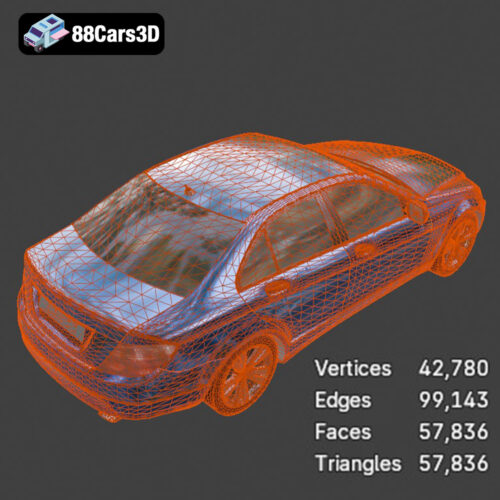 Mercedes-Benz C-Class-001 3D Model