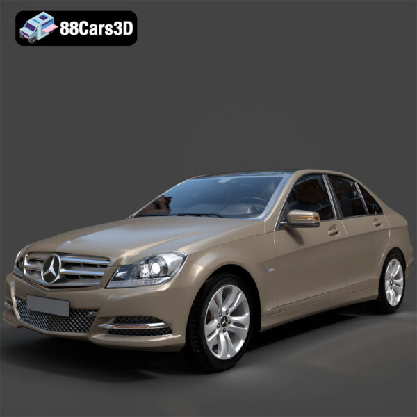 Mercedes-Benz C-Klasse 204 2011 3D Model - Main Image Mercedes-Benz C-Klasse 204 2011 3D Model