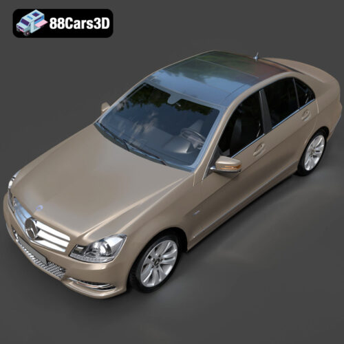 Mercedes-Benz C-Klasse 204 2011 3D Model