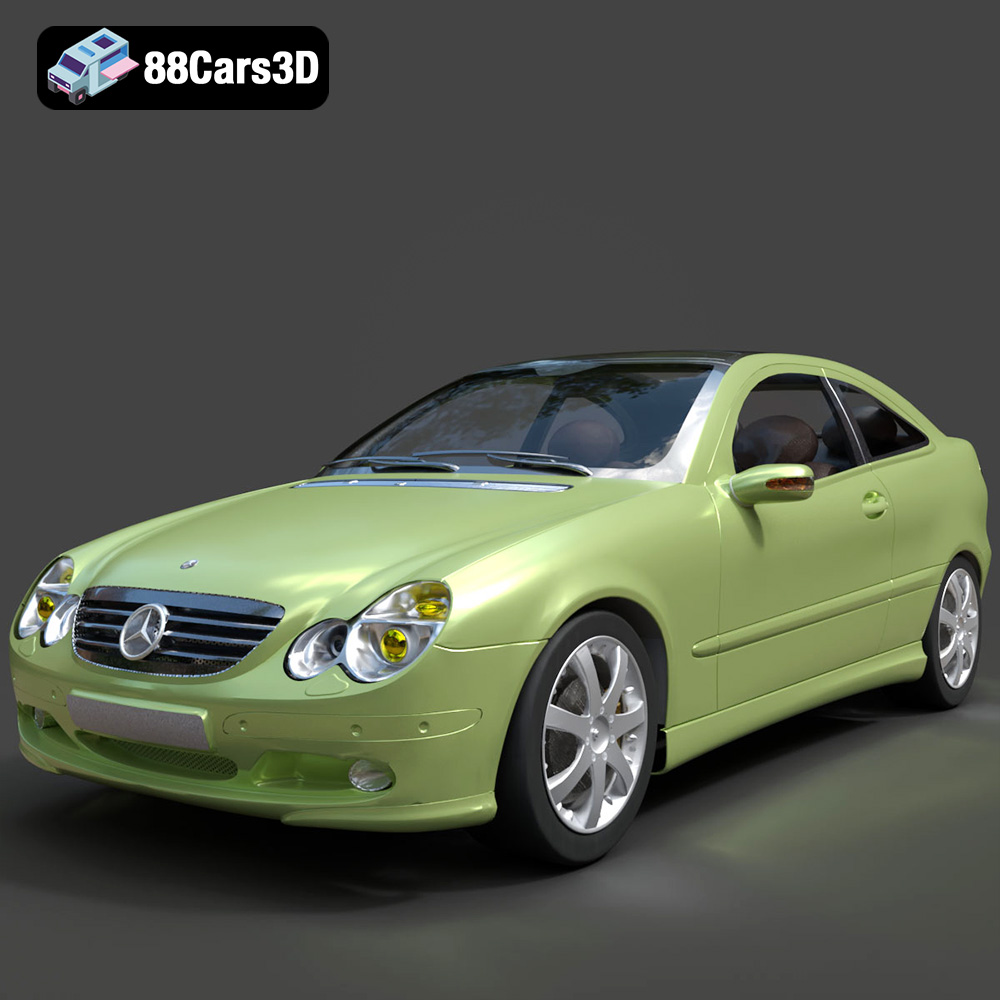 Mercedes-Benz C-Klasse Sportcoupe 2000 3D Model