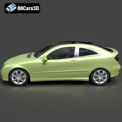 Mercedes-Benz C-Klasse Sportcoupe 2000 3D Model - Gallery Image 1 Mercedes-Benz C-Klasse Sportcoupe 2000 3D Model