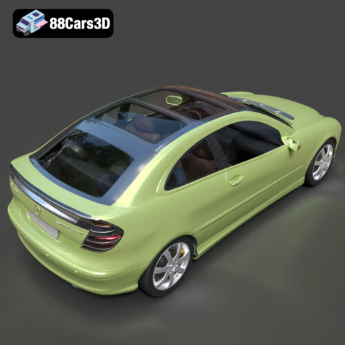 Mercedes-Benz C-Klasse Sportcoupe 2000 3D Model - Gallery Image 3 Mercedes-Benz C-Klasse Sportcoupe 2000 3D Model
