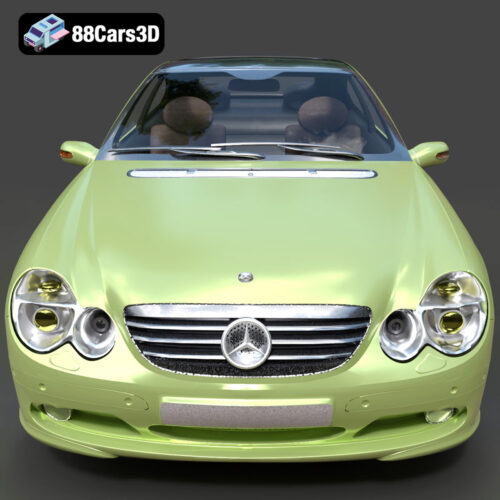 Mercedes-Benz C-Klasse Sportcoupe 2000 3D Model - Gallery Image 4 Mercedes-Benz C-Klasse Sportcoupe 2000 3D Model