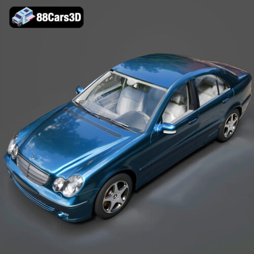 Mercedes-Benz C-class W203 2006 3D Model
