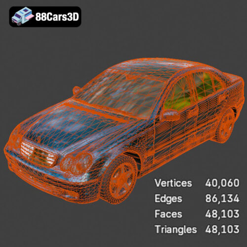 Mercedes-Benz C-class W203 2006 3D Model