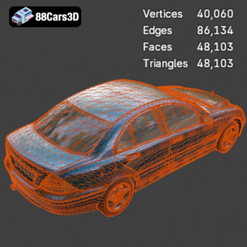 Mercedes-Benz C-class W203 2006 3D Model