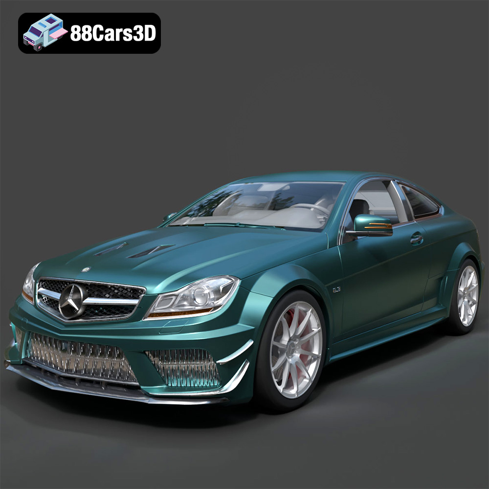 Mercedes-Benz C63 AMG 2012 3D Model