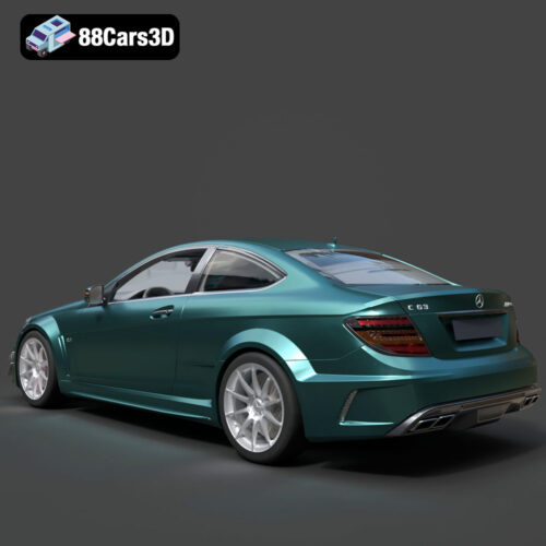 Mercedes-Benz C63 AMG 2012 3D Model - Gallery Image 1 Mercedes-Benz C63 AMG 2012 3D Model