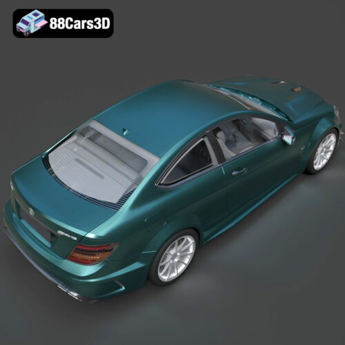 Mercedes-Benz C63 AMG 2012 3D Model - Gallery Image 3 Mercedes-Benz C63 AMG 2012 3D Model