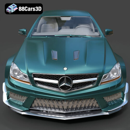 Mercedes-Benz C63 AMG 2012 3D Model - Gallery Image 4 Mercedes-Benz C63 AMG 2012 3D Model