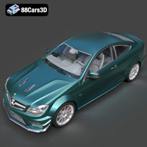 Mercedes-Benz C63 AMG 2012 3D Model - Gallery Image 5 Mercedes-Benz C63 AMG 2012 3D Model