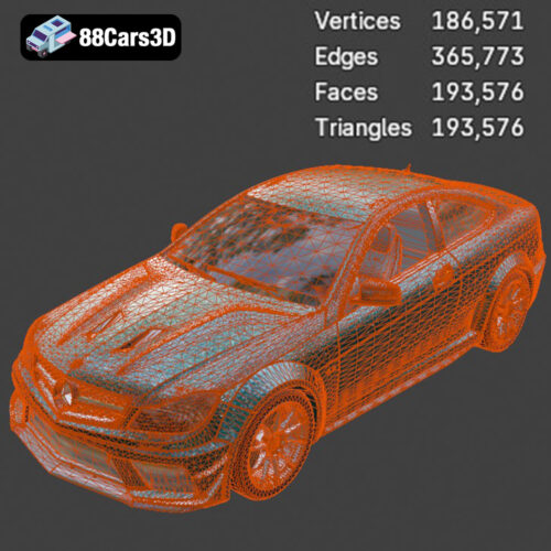 Mercedes-Benz C63 AMG 2012 3D Model - Gallery Image 6 Mercedes-Benz C63 AMG 2012 3D Model